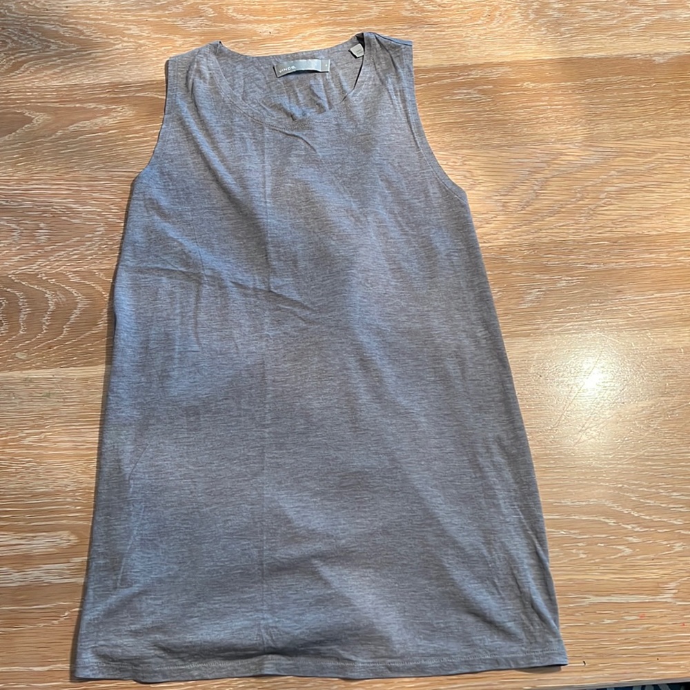 Vince Gray Knit Tank Top